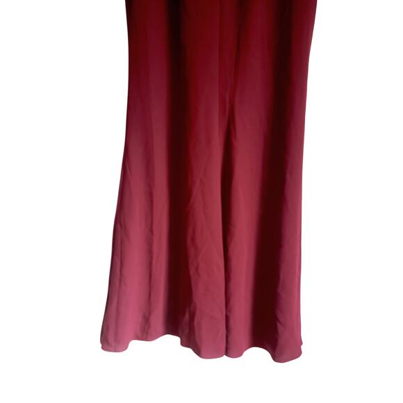 Dress The Population NWT Viola Gown Burgundy Size Large - Picture 7 of 11